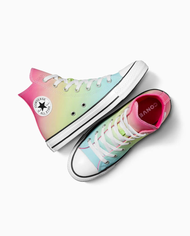 Ombre Chuck Taylor All Star Rainbow Platform Low Top Converse Pink