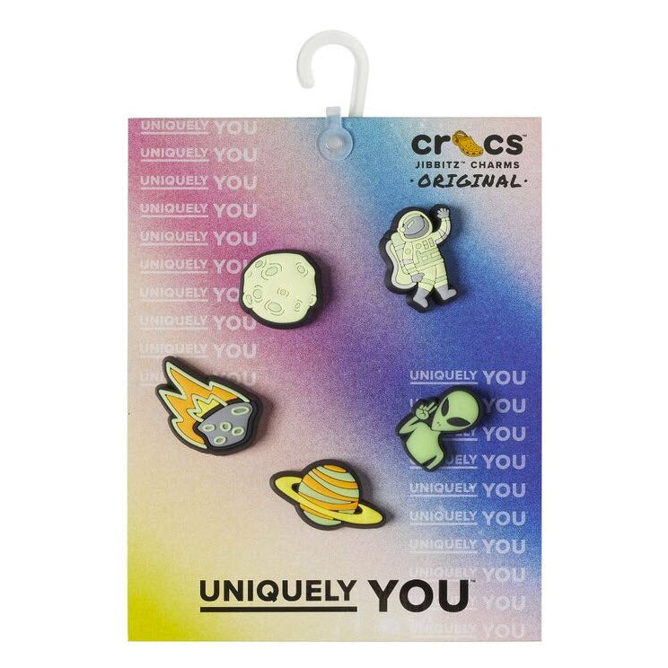 Crocs Jibbitz™ Charms Glow in the Dark Out Of Space 5-Pack