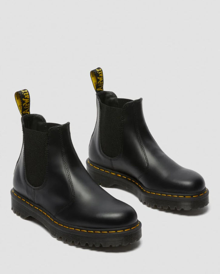 Dr Martens 2976 BEX Black Smooth Leather Boots 26205001 – Famous