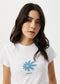 Afends Cotton Petal Baby Tee White