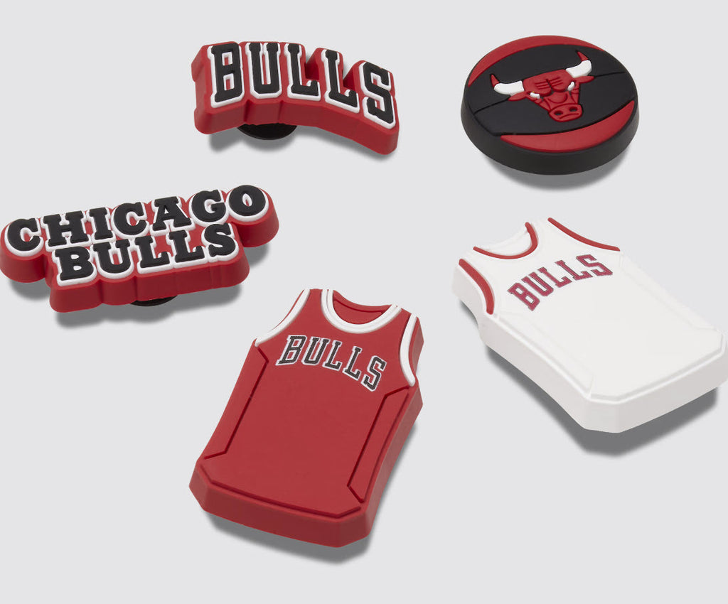 Jibbitz™ Charms NBA™ Chicago Bulls 5Pack Famous Rock Shop