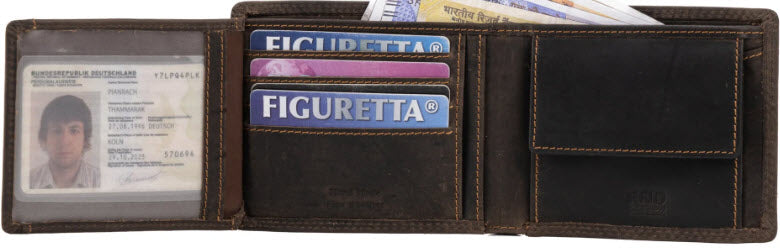Leather Wallet Brown.