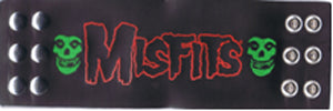 Misfits Embroidered Leather Wristband
