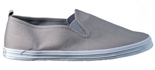 Raben Slip On Grey Canvas Shoe – Famous Rock Shop