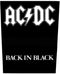 AC/DC Back Patch Black In Black