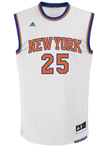 Adidas INT Swingman NBA New York City Knicks Jersey ROSE #25 CB9701 White