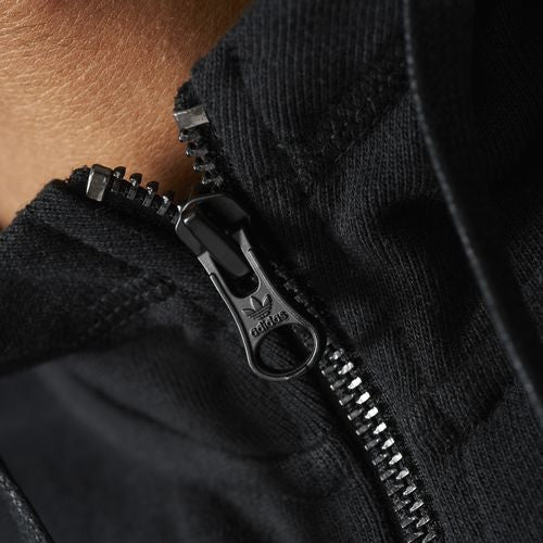 Adidas Originals Street Essentials Full Zip Hoodie Black AJ7876