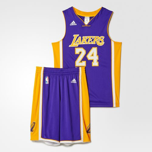 Adidas Basketball Jersey Lakers Kobe Bryant Purple Yellow
