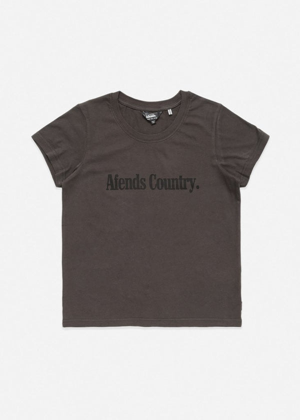 Afends AC II Standard Fit Tee Charcoal