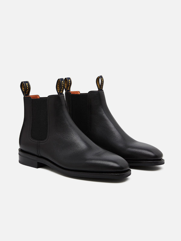Baxter Drover Black Leather Boots