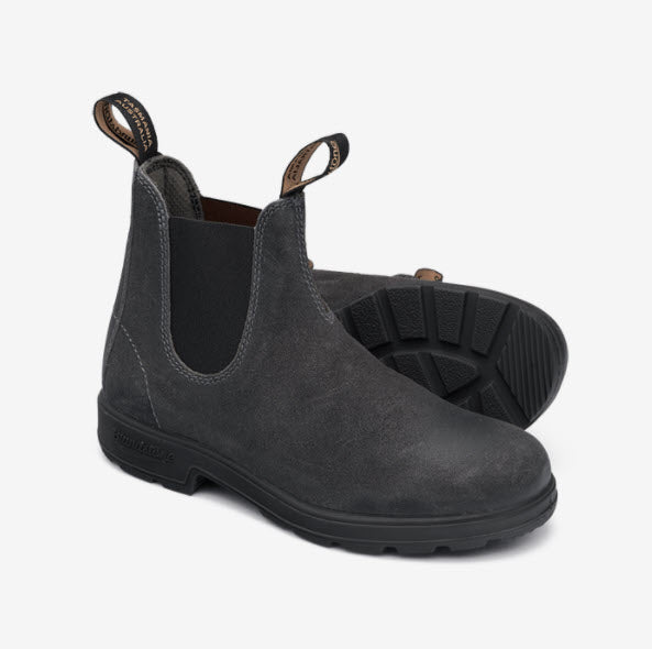 Blundstone 1910 Steel Grey Premium Suede Leather Chelsea Boots