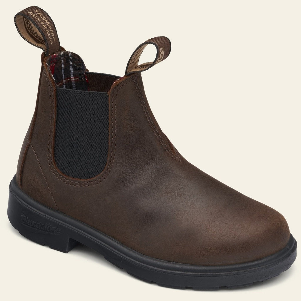 Blundstone 1468 Antique Brown Kids Chelsea Boots Famous Rock Shop