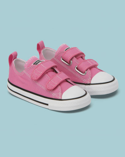 Converse on sale velcro pink