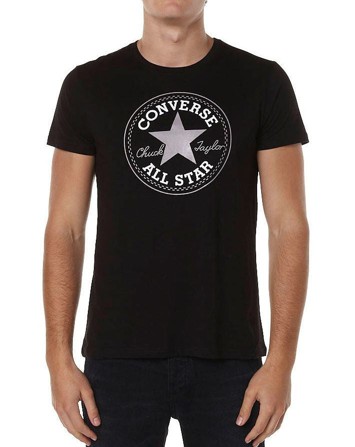 Famous Rock Shop Newcastle. Converse Chuck Patch Men's T-Shirt M10357 Black. Men's Sizing Small - 2XLarge.  Famous Rock Shop Newcastle 2300 NSW Australia