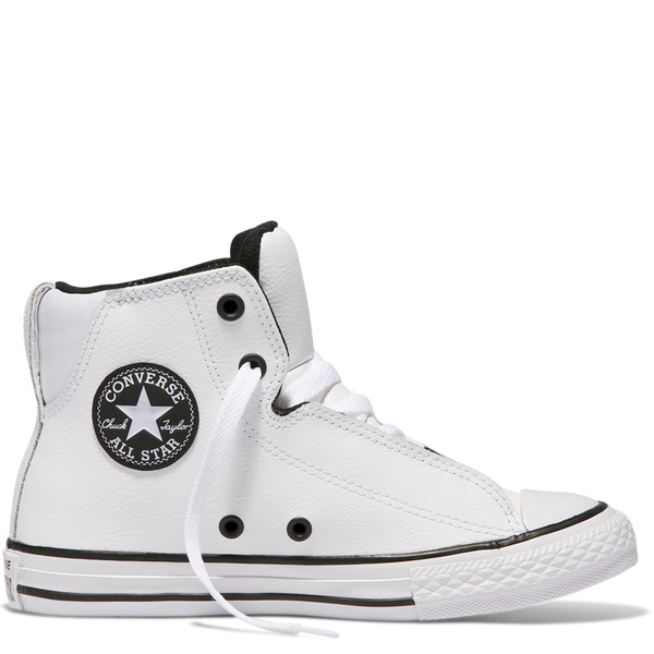 Chuck Taylor Youth All Star Legit Leather High Top White 655997C Famous Rock Shop 517 Hunter Street Newcastle 2300. Australia