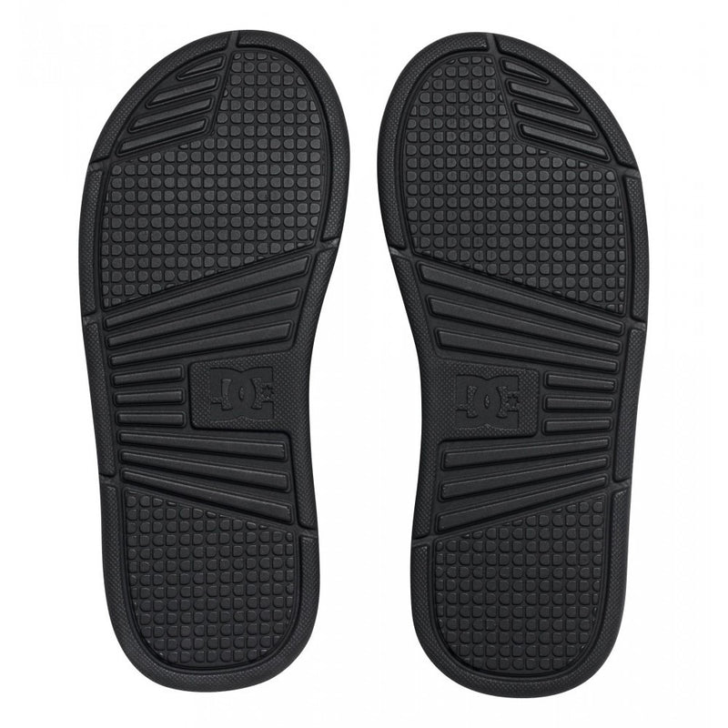 DC Shoes Bolsa Sandals Black Men's Slip On Sliders ADYL100026  Famous Rock Shop Newcastle 2300 NSW Australia
