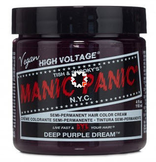 Manic Panic Semi-Permanent Hair Colour Classic Creme Deep Purple Dream
