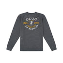 Deus Ex Machina Devil Crew Sweater Washed Black DMP88065 Famous Rock Shop Newcastle, 2300 NSW. Australia. 2