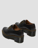 Dr Martens Leona Low Black Vintage Smooth Heeled Shoes 27368001