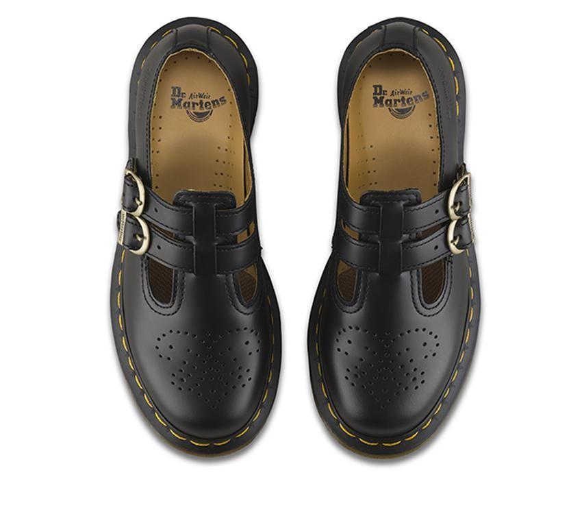 Dr Martens 8065 Black Mary Jane Smooth Leather Sandals 12916001
