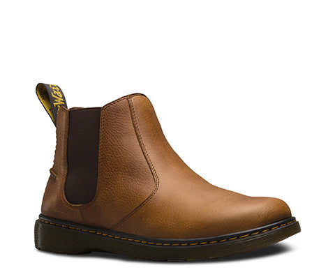 Dr Martens Lyme Chelsea Tan Grizzly Leather Boots 20832220