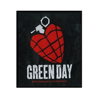 Green Day Heart Grenade SP2918 Sew on Patch Famousrockshop