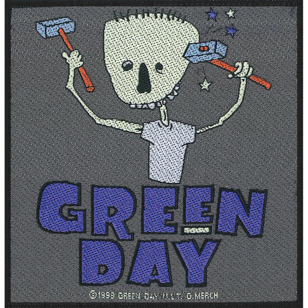Green Day Hammer Face Patch Famous Rock Shop Newcastle NSW Australia