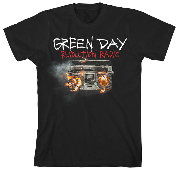 Green Day Revolution Radio Cover Black T-Shirt Famous Rock Shop. 517 Hunter Street Newcastle, 2300 NSW.