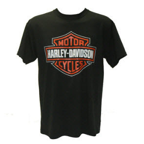 Harley Davidson Clothing, Harley Davidson, Famous Rock Shop Harley Davidson Bar & Shield Black T-Shirt Famous Rock Shop Newcastle 2300 NSW Australia
