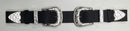 FRSW210 Double Buckle Antique Silver Leather Belt