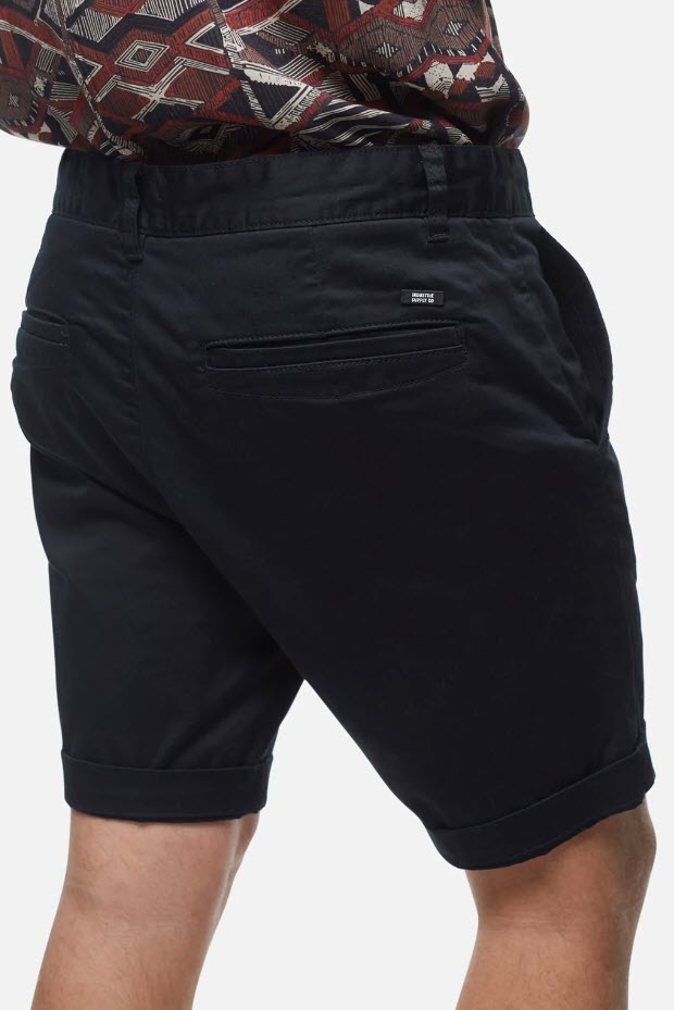 Industrie Slim Fit The Washed Cuba Short Black