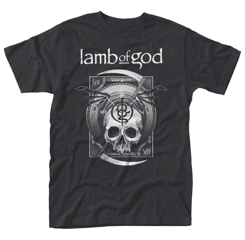 Lamb Of God - Sickle Skull Black T-Shirt Famous Rock Shop. 517 Hunter Street Newcastle, 2300 NSW. Australia.