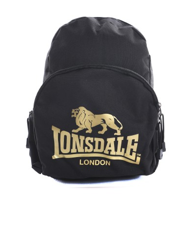 Lonsdale London Marwell Black/Gold Backpack LBE707