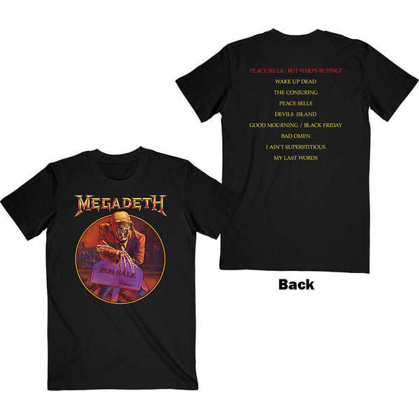 Megadeth Peace Sells Track List Unisex T-Shirt