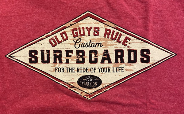 OGR Custom Surf H,Red Men's T-Shirt Old Guys Rule