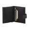 Leather Smart Card Holder Wallet Black 3644