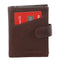Leather Smart Card Holder Wallet Brown 3644