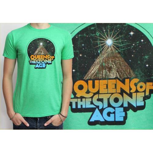 Queens Of The Stone Age Men's Tee: Space Mountain Colour Melange  Queens Of The Stone Age Men's Tee: Space Mountain Colour Melange Famous Rock Shop Newcastle 2300 NSW Australia