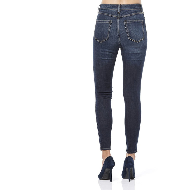 Riders By Lee Hi Rider Insta Blue R/551036/Z88 With a super high-rise the Hi Rider jean is slim through the leg with a cropped leg length in a traditional dark blue wash. Reach dizzying heights. With an ultra-high waist, cropped leg length and flattering back pockets you'll be retro rising in our Hi Rider jean. Hi rise Famous Rock Shop Newcastle NSW Australia