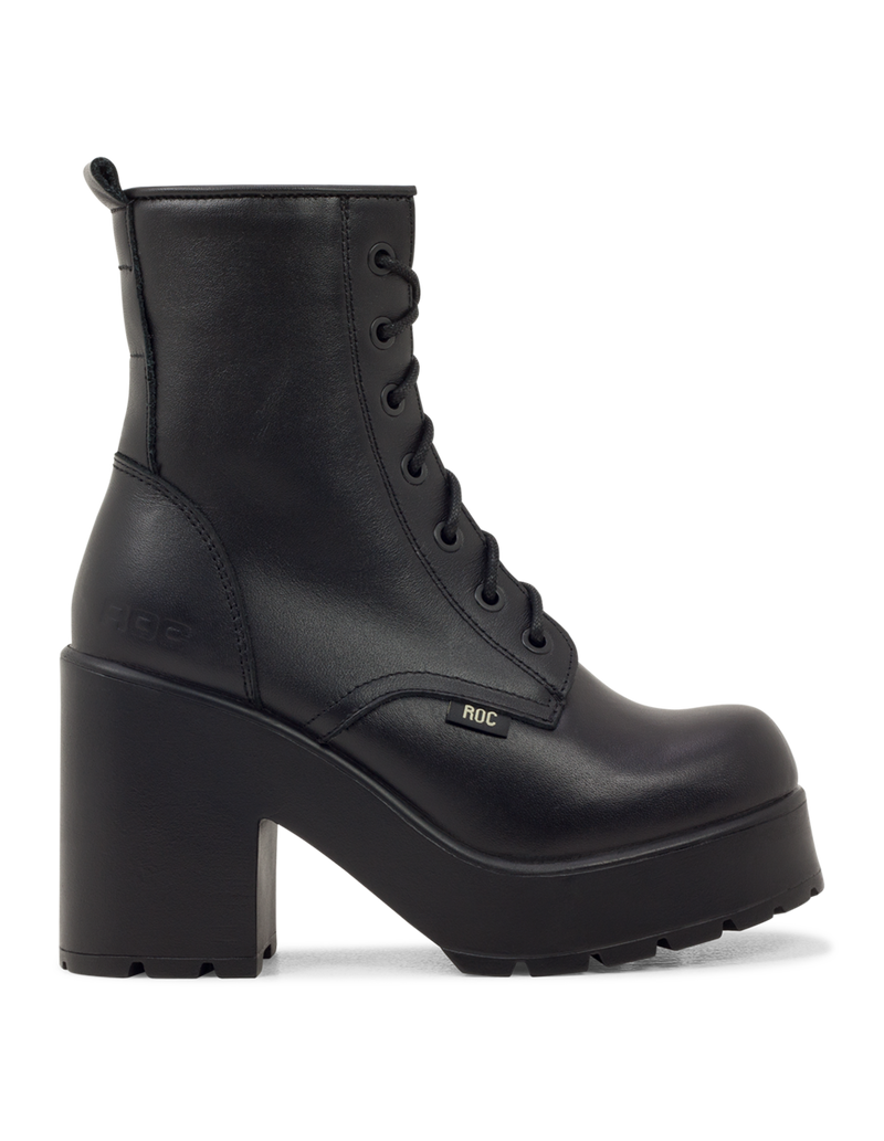 Roc Boots Mascot Black Leather Boots