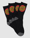 Santa Cruz Adults Socks 4 Pack Black Mens US 7-11