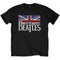 The Beatles Drop T Logo & Vintage Flag Unisex Tee Famousrockshop