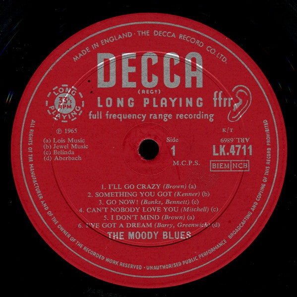 The Moody Blues ‎– The Magnificent Moodies LP Vinyl ECLEC2474 Famous Rock Shop. 517 Hunter Street Newcastle, 2300 NSW Australia