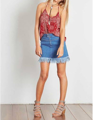Times Ten Cami Red Paisley