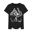Tupac Middle Finger Unisex Tee Famousrockshop