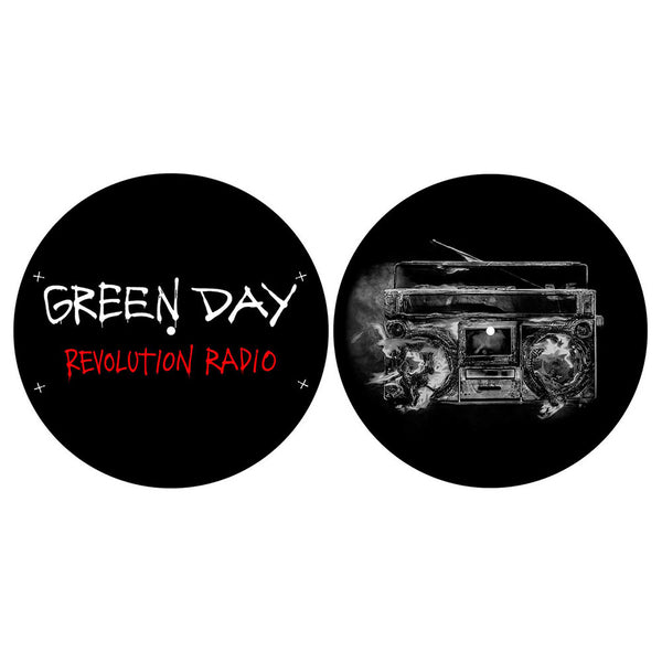 Turntable Slipmat X2 Green day Revolution Radio Famousrockshop