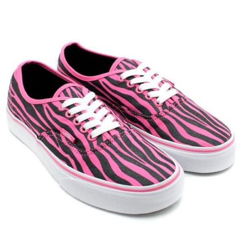 Vans Kids Authentic (Zebra Glitter) Hot Pink Black – Famous Rock Shop
