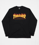 Vans Thrasher Flame Logo Long Sleeve Black 144447M Famous Rock Shop Newcastle 2300 NSW Australia