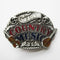 Vintage Enamel I Love Western Country Music Belt Buckle