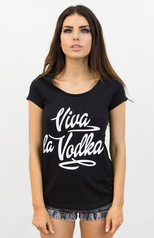 DVNT Clothing - Viva La Vodka T-Shirt Black